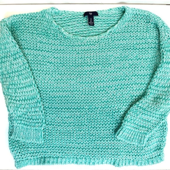 Women's GAP Turquoise Loose Knit Sweater Sz Small - Picture 1 of 6
